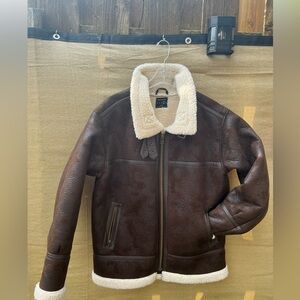 Urban Outfitters men’s faux shearling bomber jacket